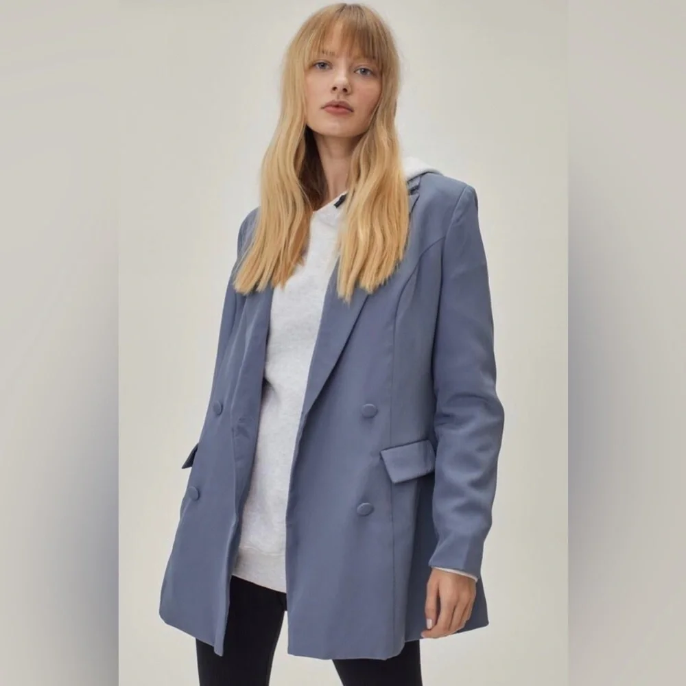Nasty Gal Women's Relaxed Double Breasted Blazer - Picture 1 of 4